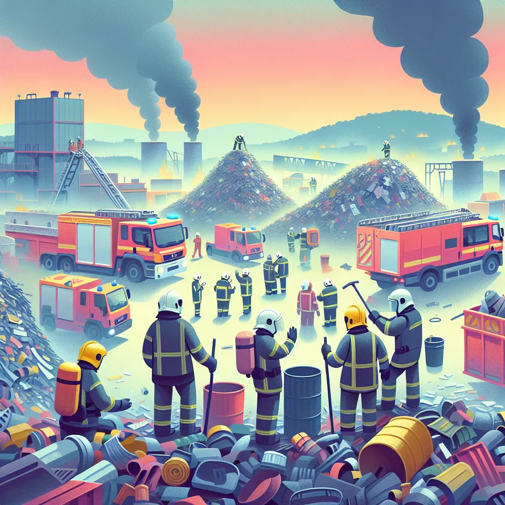 Fire Breaks Out at Metal Waste Firm in Vysoké Mýto